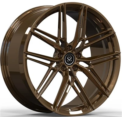 Цельные кованые диски Porsche 991.1 Turbo Gloss Bronze Custom (1 шт.)