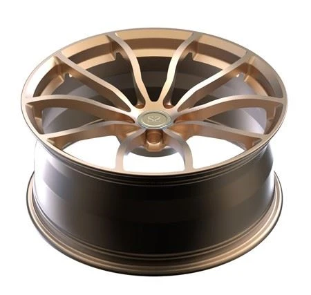 20X9 Gold Painted One Piece Forged Rims For BMW 520d F10 2014 Car Aluminum Alloy Custom Monoblock Wheels