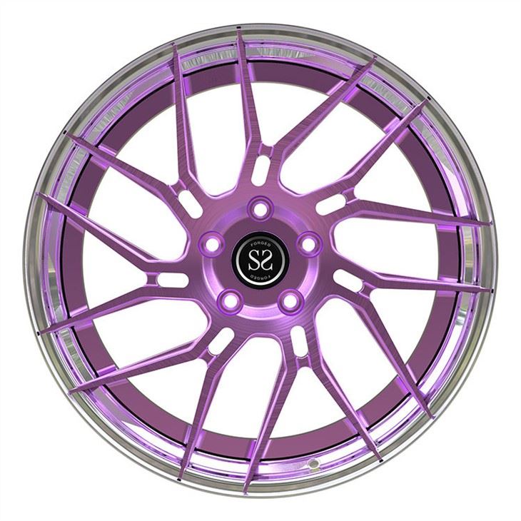 New Color Center Brushed Aluminum Alloy Rims 2 Piece 19 20 21 Inch Rs6 Car Wheels