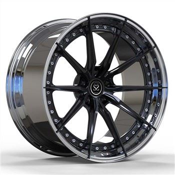 6061-T6 Кованые диски из алюминиевого сплава 2-PC Полированные диски для Nissan GTR 5x114.3 20 и 21 дюймов