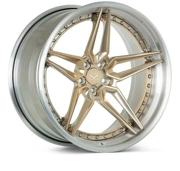 18-22 Inches Deep Concave Rim 5*130 5*150 Brightly 2 Piece Forged Alloy Wheels