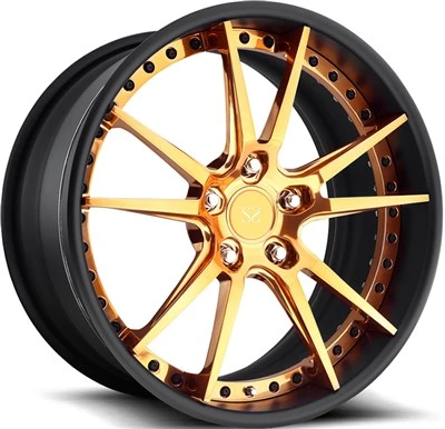 5x120 H-PCD 20x10|20x11 Ступенчатые 2-компонентные медные матовые кованые диски Chevrolet Camaro