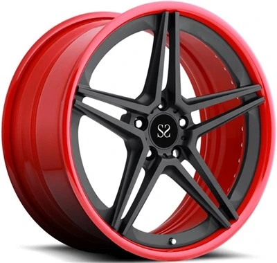 Для колес BMW M4 18 19 20 21 22 дюймовые кованые легкосплавные диски 5x120 2-PC Red Machine Lip