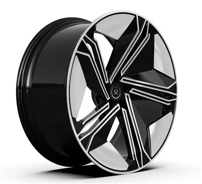 Моноблок 23x10,5 черный с механической обработкой лицевой стороны Audi RS Q8 Custom глубоко вогнутый кованый обод колеса